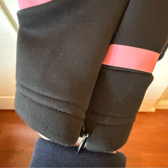 Adidas Black and Pink Womens Joggers Medium Athleisure Pants - Picture 4 of 9